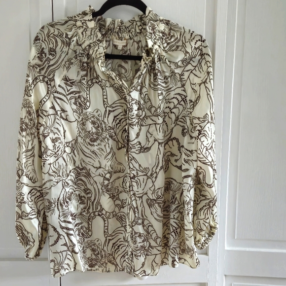 Ann Mashburn silk blouse - Picture 1 of 7